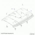 ATV RGR 150 EFI Body, roof - a20hzb15a2  /  b2 (c102109-1)