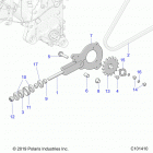 ATV RGR 150 EFI (A20HZB15A1/A2/B1/B2) Drive train, chain tensioner and sprocket - a20hzb15a1  ...