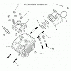 ATV RGR 150 EFI (A20HZB15A1/A2/B1/B2) Engine, cylinder head asm. - a20hzb15a1  /  a2  /  b1  /...
