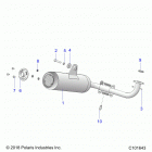 ATV RGR 150 EFI (A20HZB15A1/A2/B1/B2) Engine, exhaust system - a20hzb15a1  /  a2 [c101643]