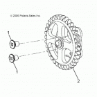 OUTLAW 110 Engine, oil pump - a20yak11b7  /  b6  /  n7  /  n6 (49at...