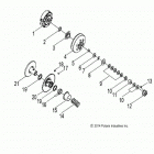 PHOENIX 200 (A20YAP20A4/N4) Drive train, secondary clutch - a20yap20a4  /  n4 (49atv...