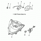 PHOENIX 200 (A20YAP20A4/N4) Electrical, headlight and taillight - a20yap20a4  /  n4 ...