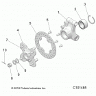 SCRAMBLER 1000XP 55 Suspension, rear hub and bearing carrier- a20sge95ak (c1...