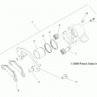 SCRAMBLER 1000XP 55 Brakes, front caliper - a20sve95kr (49atvbrakerr09spxp85...
