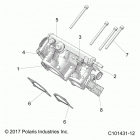 SCRAMBLER 1000XP 55 Engine, throttle body - a20sve95kr (c101431-12)