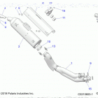SCRAMBLER 850 48 (A20SVA85A3) Engine, exhaust - a20sva85a3 (c0210603-1)
