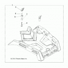 SCRAMBLER 850 48 Body, front rack - a20sva85a3 (49atvrackmtg13scram850)