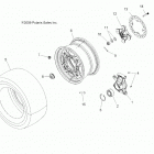 SCRAMBLER 850 48 Wheels, rear and hub - a20sva85a3 (49atvwheelrear10spxp5...