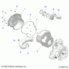 SCRAMBLER XP Body, clutch cover - a20sve95kr (c102073-2)