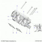 SCRAMBLER XP 1000 55 Engine, throttle body - a20sge95ak (c101431-28)