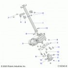 SCRAMBLER XP 1000 55 Steering, steering post asm. - a20sge95ak (c102340-8)