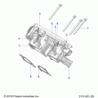 SPORTSMAN 1000 XP 48 (A20SXD95A9/E95AG) Engine, throttle body - a20sxd95a9  /  e95ag