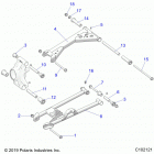 SPORTSMAN 1000 XP 48 (A20SXD95A9/E95AG) Suspension, rear control arms- a20sxd95ag