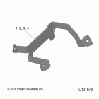 SPORTSMAN 1000 XP 55 (A20SLZ95AE) Electrical, ecu bracket - a20slz95ae (c101678)