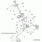 SPORTSMAN 1000 XP 55 (A20SLZ95AE) Steering, steering post asm. - a20slz95ae (c101745)