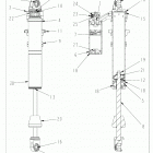 SPORTSMAN 1000 XP 55 (A20SLZ95AE) Suspension, shock, front piggyback, lh, rh - a20slz95ae ...
