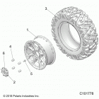 SPORTSMAN 1000 XP 55 (A20SLZ95AE) Wheels, front - a20slz95ae (c101778)