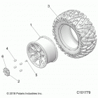 SPORTSMAN 1000 XP 55 (A20SLZ95AE) Wheels, rear - a20slz95ae (c101779)