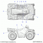 SPORTSMAN 450 HO (A20SEA50A1/A5/CA1/CA5/E50A1/CA1/CA5) Body, decals -  a20sea50a1  /  a5  /  ca1  /  ca5  /  e5...