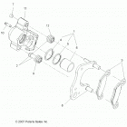 SPORTSMAN 450 HO UTILITY Brakes, front caliper - a20seg50a1  /  a5  /  ca1  /  ca...