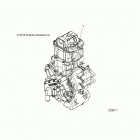 SPORTSMAN 450 HO UTILITY Engine, long block - a20seg50a1  /  a5  /  ca1  /  ca5 (...