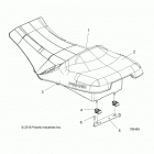 SPORTSMAN 570 6X6 (A20S6E57A1) Body, seat - a20s6e57a1