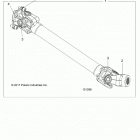 SPORTSMAN 570 6X6 (A20S6E57A1) Drive train, rear prop shaft - a20s6e57a1