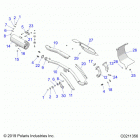 SPORTSMAN 570 6X6 (A20S6E57A1) Engine, exhaust - a20s6e57a1