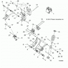 SPORTSMAN 570 6X6 (A20S6E57A1) Suspension, mid - a20s6e57a1