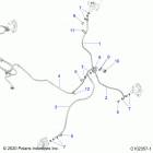 SPORTSMAN 570 6X6 (A20S6E57A1/3A1) Brakes, brake lines, front - a20s6e57a1  /  3a1 (c102357...