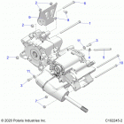 SPORTSMAN 570 6X6 EURO (A20S6E57F1/FL) Drive train, main gearcase mounting - a20s6e57f1  /  fl ...