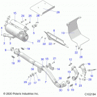 SPORTSMAN 570 6X6 EURO (A20S6E57F1/FL) Engine, exhaust - a20s6e57f1  /  fl (c102184)