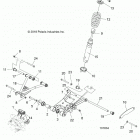SPORTSMAN 570 6X6 EURO (A20S6E57F1/FL) Suspension, rear - a20s6e57f1  /  fl [101634]