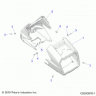 SPORTSMAN 570 EPS EUN (A20SEE57K1) Body, headlight pod - a20see57k1 (c0200878-1)