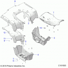 SPORTSMAN 570 EPS UTILITY (A20SEJ57A1/A4/A7/A9/B1/B4/B7/B9) Body, rear cab, seat and footwells - a20sej57a1  /  a4  ...