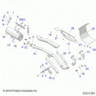 SPORTSMAN 570 PREMIUM (A20SHE57AN/AF) Engine, exhaust - a20she57an  /  af (c0211354)