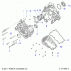 SPORTSMAN 570 PREMIUM EU TRACTOR ZUGLOF  (A20SHE57FP/S57CP/FP/CU) Engine, crankcase - a20she57fp  /  s57cp  /  fp  /  cu (...