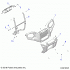 SPORTSMAN 570 SP (A20SHD57A9) Body, front bumper and mounting - a20shd57a9 (c0210301)