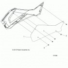 SPORTSMAN 570 SP TOURING (A20SJE57AX) Body, right hand side panel heat shield and hardware 2 u...