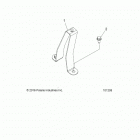 SPORTSMAN 570 SP TOURING (A20SJE57AX) Chassis, fuel tank support bracket - a20sje57ax (101209)