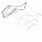 SPORTSMAN 570 SP TOURING (A20SJE57AX/BX) Body, right hand side panel heat shield and hardware 2 u...
