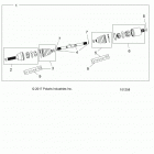 SPORTSMAN 570 SP TOURING (A20SJE57AX/BX) Drive train, front drive shaft - a20sje57ax  /  bx (1012...