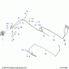 SPORTSMAN 570 TOURING EPS TRACTOR (A20SDS57C5) Brakes, rear brake lines - a20sds57c5 (c101362)