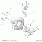 SPORTSMAN 570 TOURING EPS TRACTOR (A20SDS57C5) Engine, throttle body and fuel rail - a20sds57c5