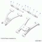 SPORTSMAN 570 TOURING EPS TRACTOR (A20SDS57C5) Suspension, rear a-arm mounting and bushings - a20sds57c...