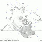 SPORTSMAN 570 TRACTOR ZUGLOF (A20SET57C1/C2/F1) Body, fuel tank asm. -   a20set57c1  /  c2  /  f1
