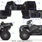 SPORTSMAN 570 X2 (A20SWE57A1/3A1) Body, decals - a20swe57a1  /  3a1 (900130-01)
