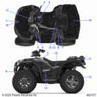 SPORTSMAN 850 48 Body, decals - a20sxz85af  /  ap  /  caf  /  cap (900137...