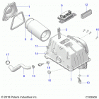 SPORTSMAN 850 48 Engine, air intake - a20sxz85af  /  ap  /  caf  /  cap (...